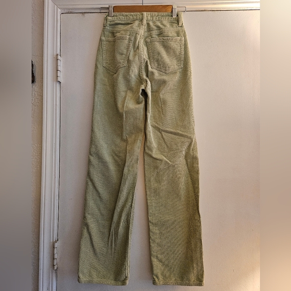 PacSun 90s Boyfriend Cut Women's Green Corduroy Pants Size 23 - Picture 5 of 8